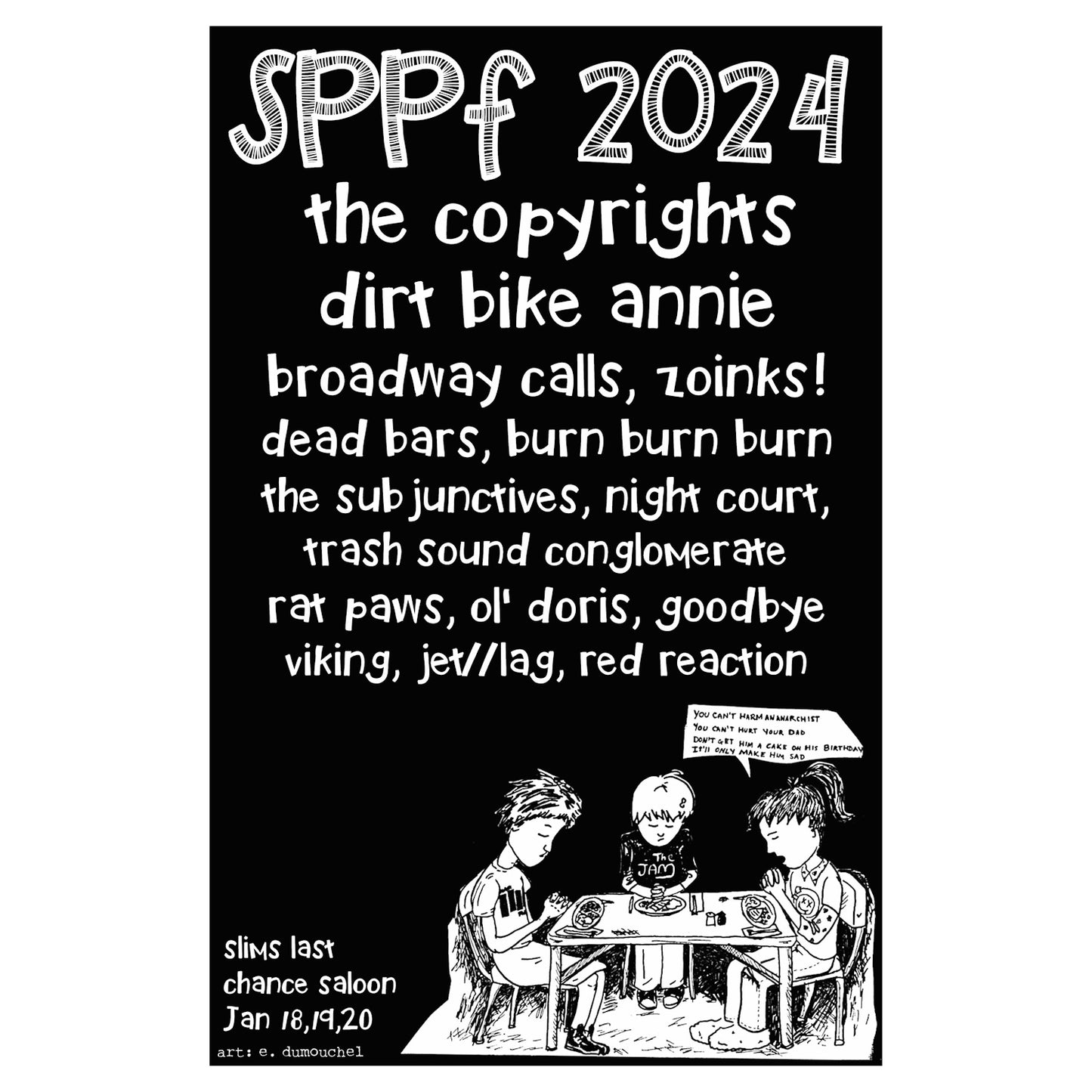 Seattle Pop Punk Festival 2024 Poster