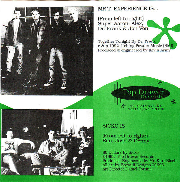 MTX / With Sicko ‎– Together Tonight / 80 Dollars 7"